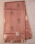 Blush Pink Pure Chanderi Silk Cotton Saree