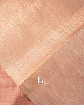 Blush Pink Pure Chanderi Silk Cotton Saree