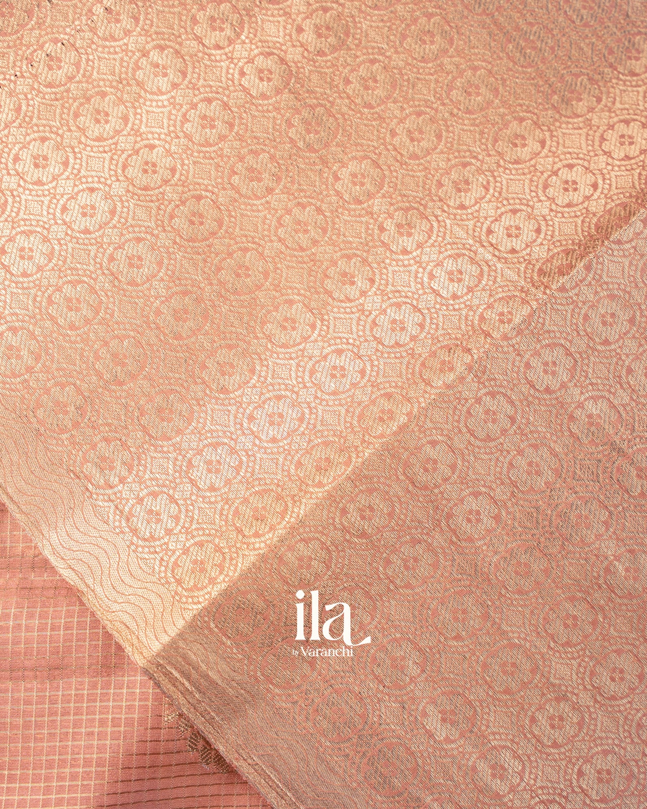 Blush Pink Pure Chanderi Silk Cotton Saree