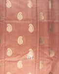 Blush Pink Pure Chanderi Silk Cotton Saree