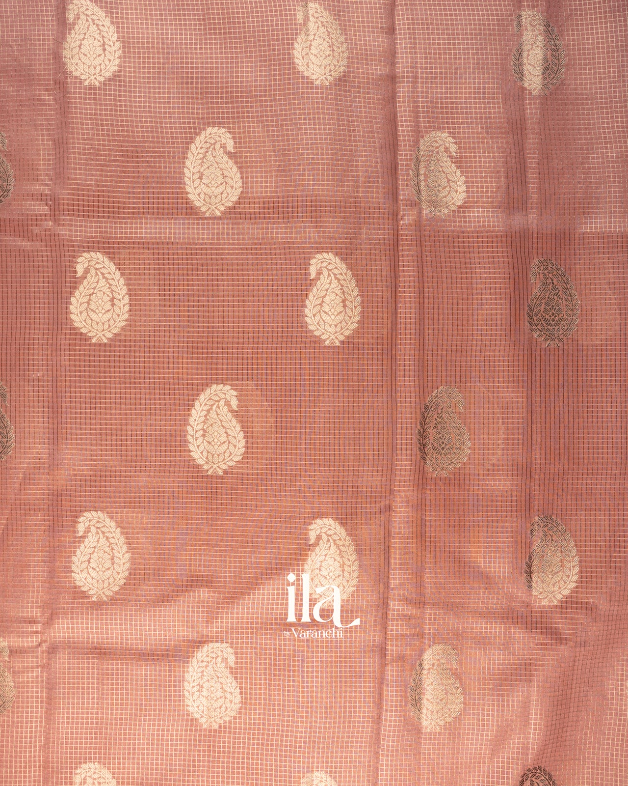Blush Pink Pure Chanderi Silk Cotton Saree