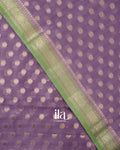 Violet Pure Chanderi Silk Cotton Saree
