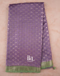 Violet Pure Chanderi Silk Cotton Saree