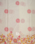 Ivory Kalamkari Printed Cotton Saree