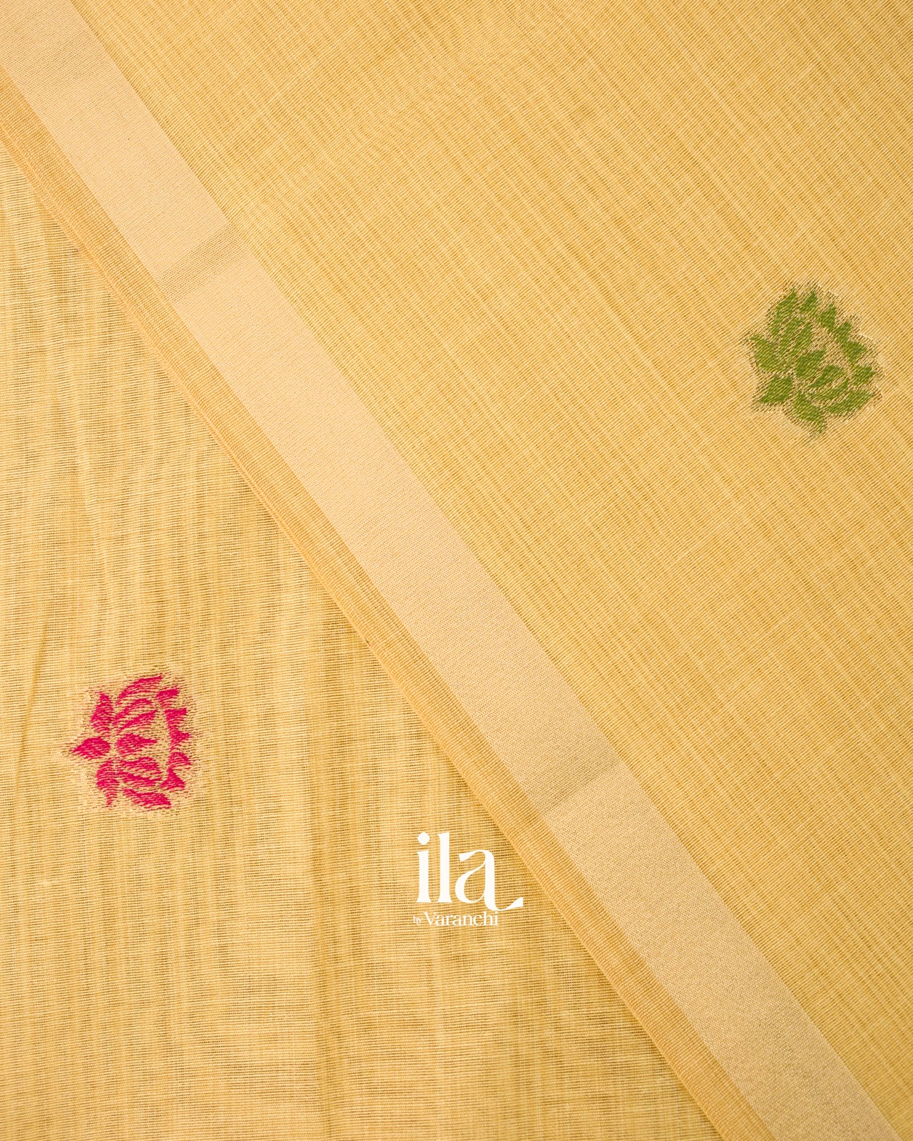 Mustard Yellow with Paithani Pallu Semi Cotton Saree