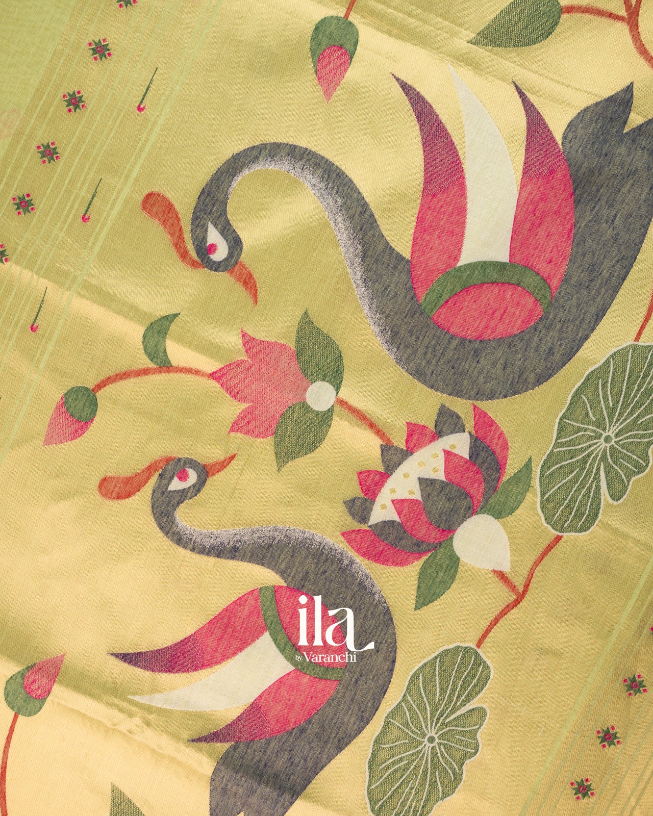 Mint Green with Paithani Pallu Semi Cotton Saree