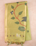 Mint Green with Paithani Pallu Semi Cotton Saree