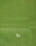 Parrot Green Banarasi Bordered Linen Saree