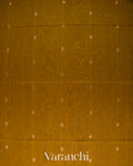 Antique Gold-Brown Pure Maheshwari Silk Cotton Saree