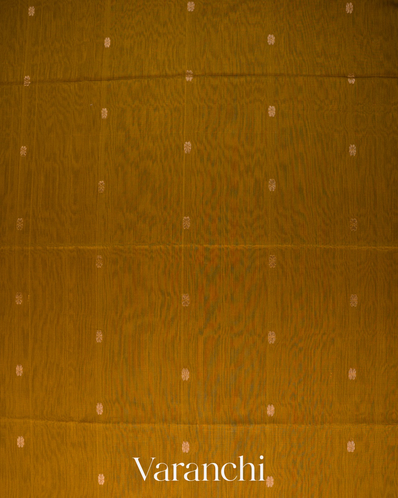 Antique Gold-Brown Pure Maheshwari Silk Cotton Saree