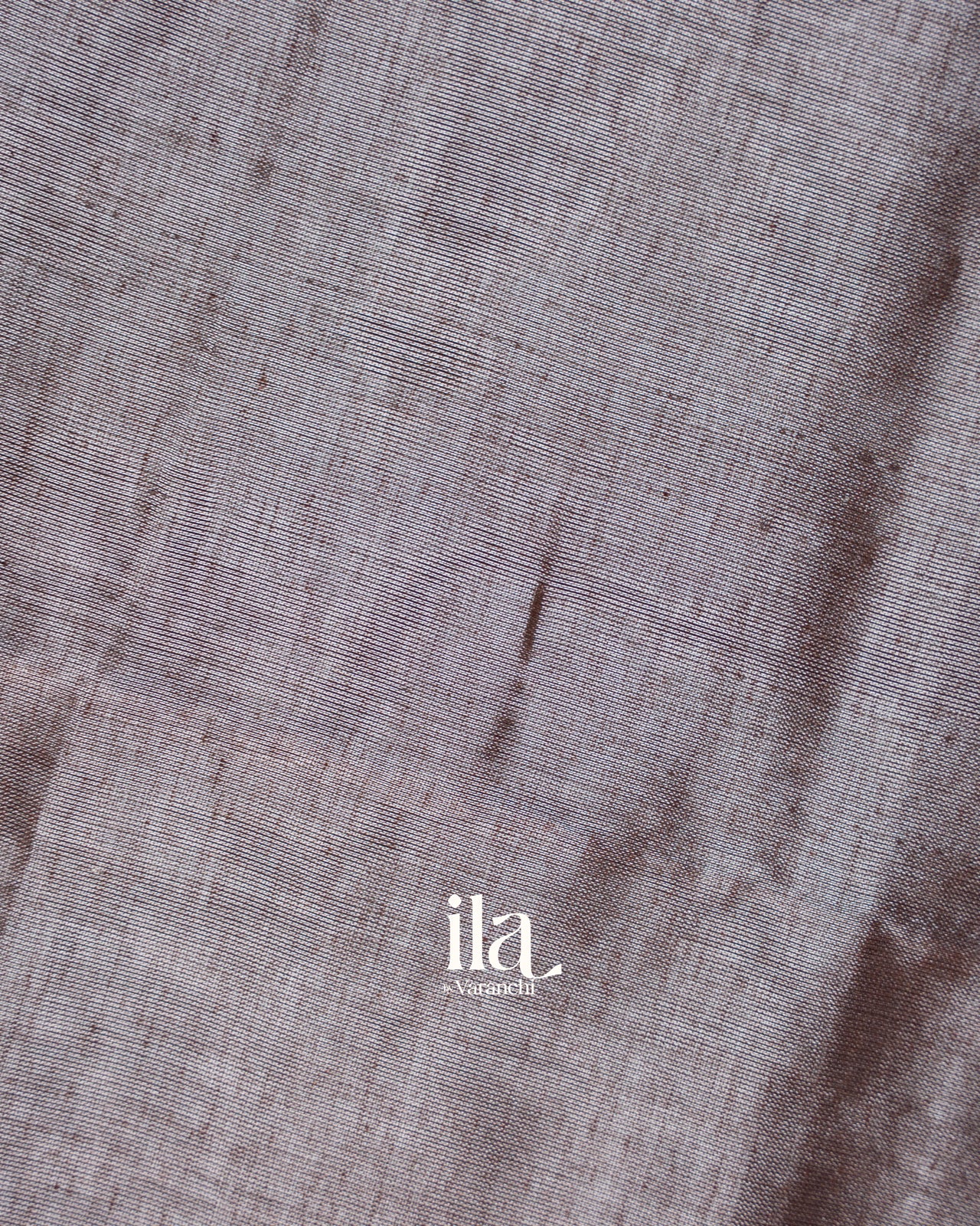 Smoky Grey Pure Cotton Tissue Saree