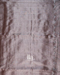 Smoky Grey Pure Cotton Tissue Saree