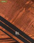 Copper Brown Cotton Tissue Saree — Blouse
