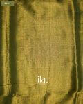 Mehandi Green Cotton Tissue Saree — Body