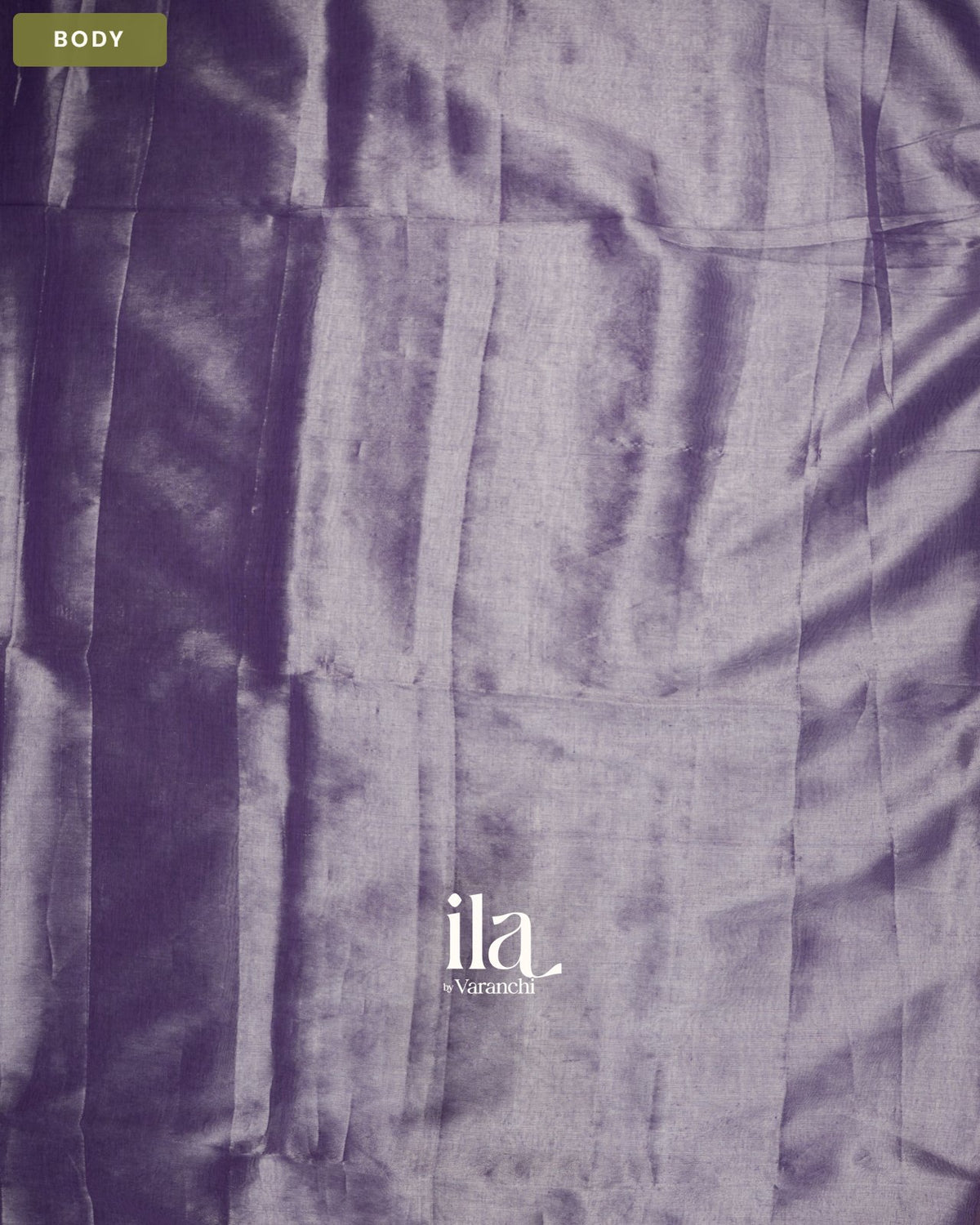 Lavender Cotton Tissue Saree — Body
