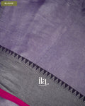 Lavender Cotton Tissue Saree — Blouse