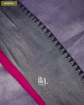 Lavender Cotton Tissue Saree — Border