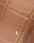 Rose Gold Checks Pure Chanderi Silk Cotton Saree