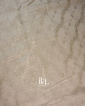 Ivory Lehariya Pure Chanderi Silk Cotton Saree