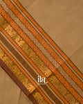 Beige Pure Chettinad Cotton Handloom Saree