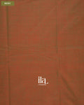Olive Brown Chettinad Cotton Saree — Body