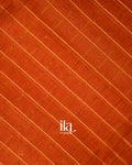 Rust Orange Checks Semi Mangalgiri Saree
