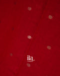 Deep Red Assam Silk Saree