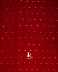 Deep Red Assam Silk Saree