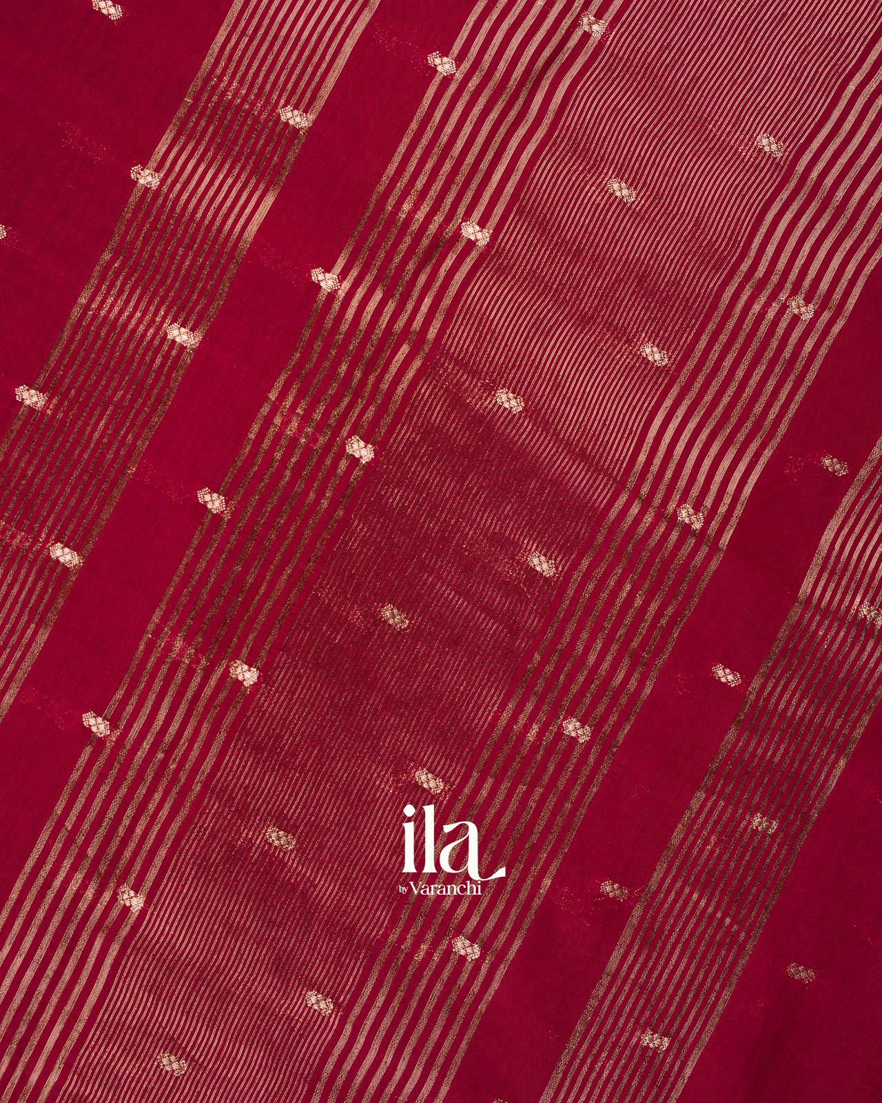 Maroon Bird Embroidered Assam Silk Saree