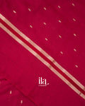 Maroon Bird Embroidered Assam Silk Saree