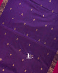 Rani Pink Pure Maheshwari Silk Cotton Handloom Saree