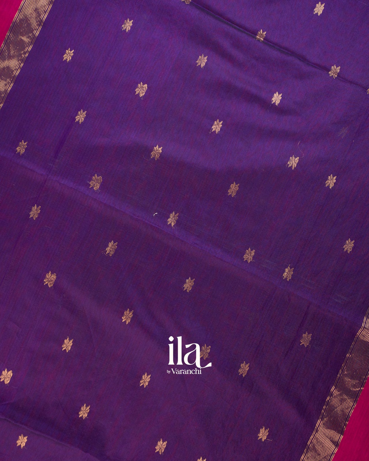 Rani Pink Pure Maheshwari Silk Cotton Handloom Saree