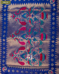 Royal Blue Paithani Semi Silk Saree — Pallu