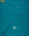 Teal Blue Paithani Semi Silk Saree — Body