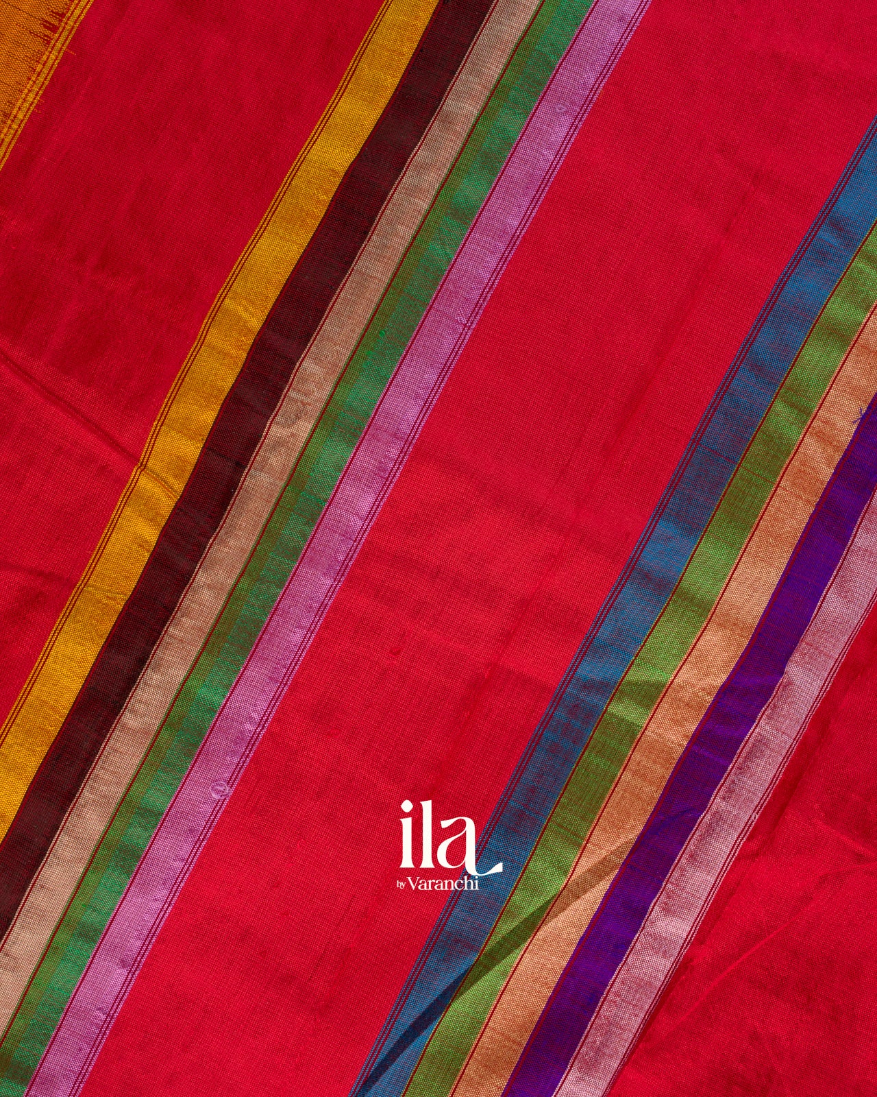 Rust Orange Semi Cotton Saree
