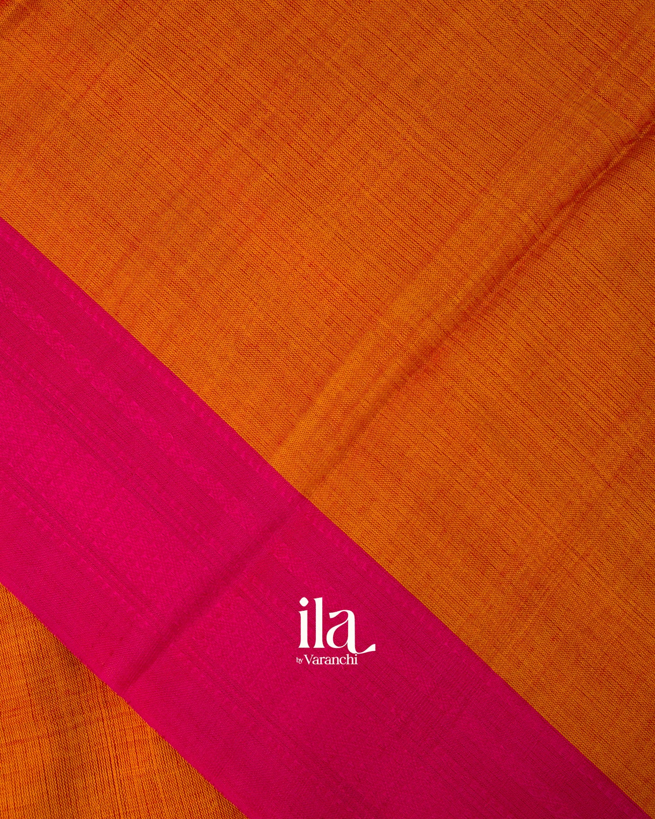 Rust Orange Semi Cotton Saree