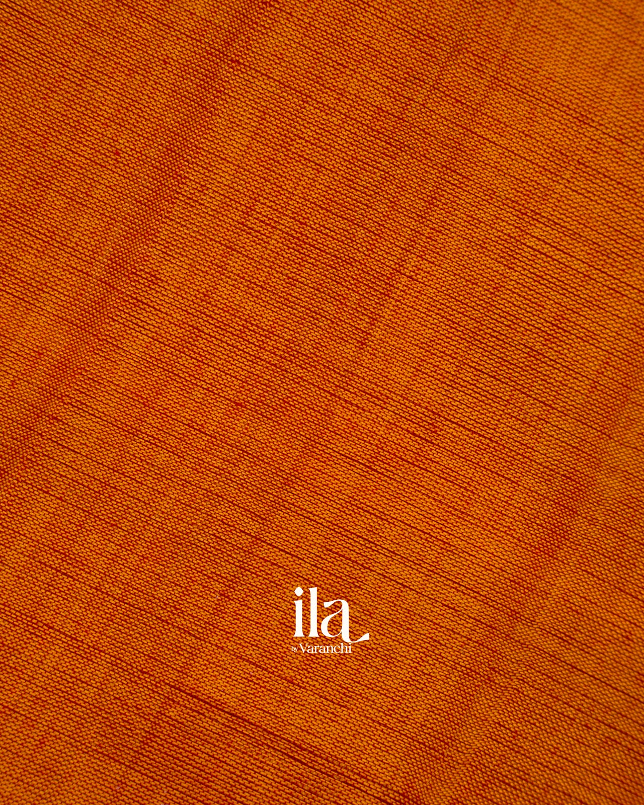 Rust Orange Semi Cotton Saree