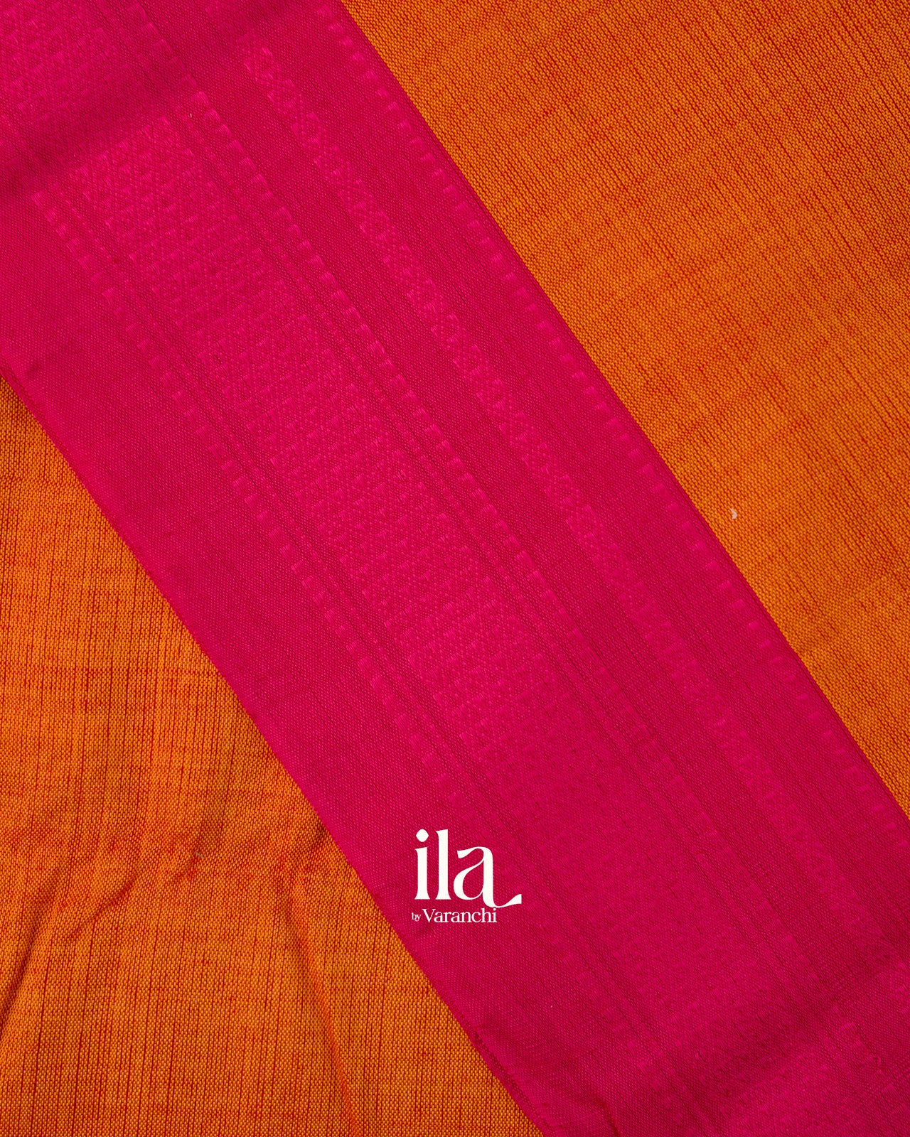 Rust Orange Semi Cotton Saree