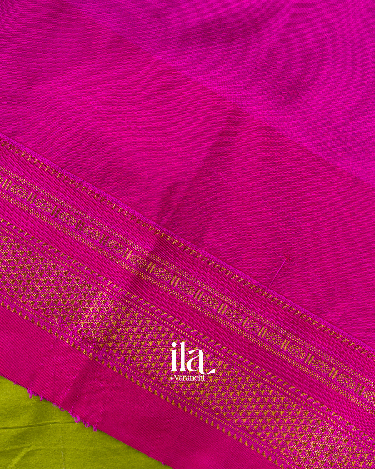 Parrot Green Semi Silk Cotton Saree