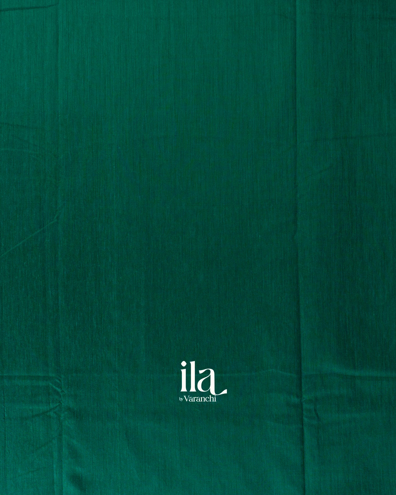 Bottle Green Temple Bordered Cotton Saree