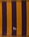 Deep Purple Checkered Mercerised Cotton Saree