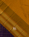 Deep Purple Checkered Mercerised Cotton Saree