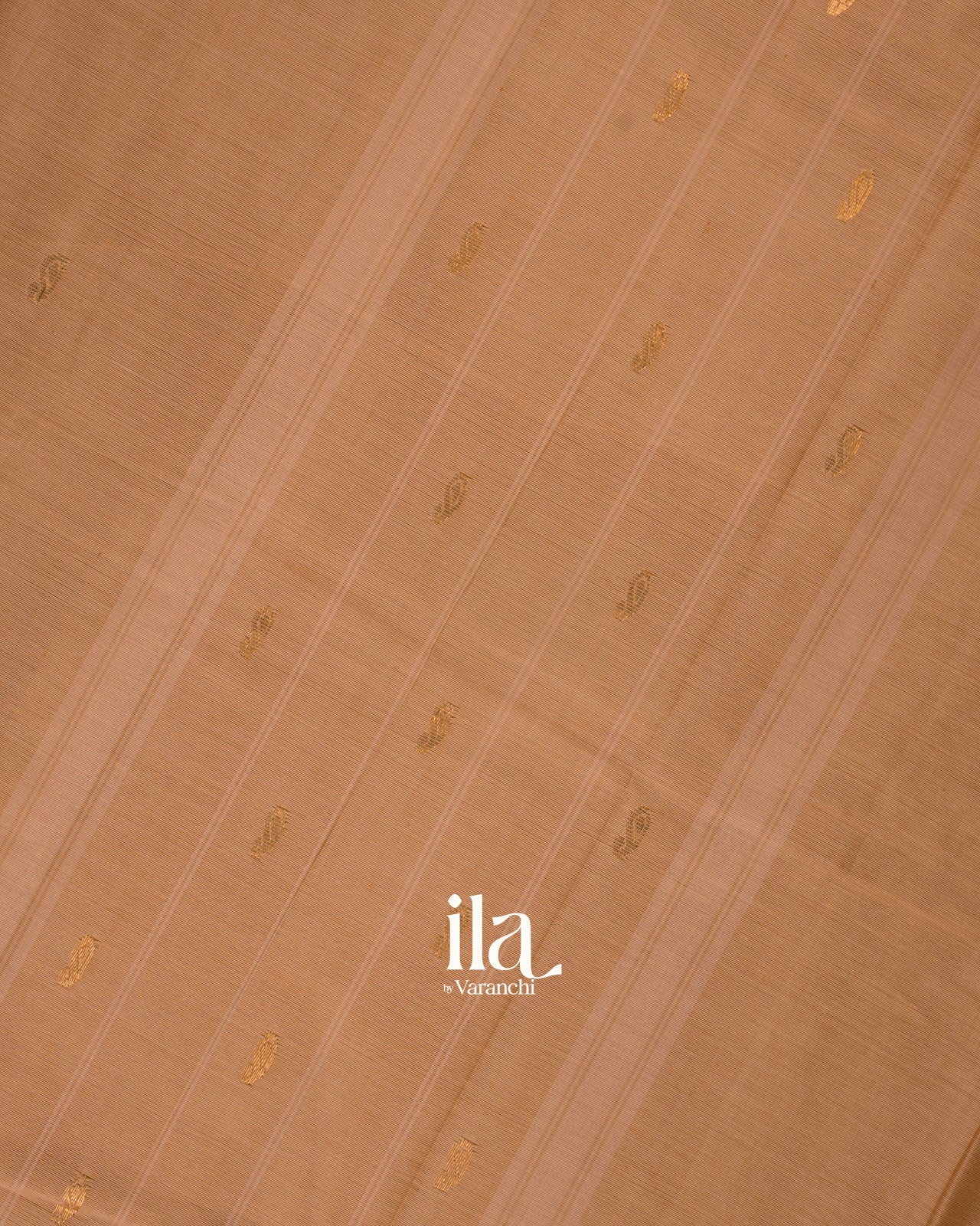 Light Brown Pure Chettinad Cotton Handloom Saree