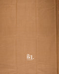 Light Brown Pure Chettinad Cotton Handloom Saree