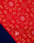 Navy Blue Pure Semi Mulberry Saree