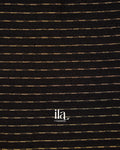 Black Striped Thread Bordered Assam Silk Saree