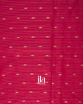 Rani Pink Striped Parsi Embroidered Assam Silk Saree