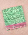 Sea Green Chevron Semi Mangalgiri Saree