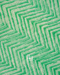 Sea Green Chevron Semi Mangalgiri Saree