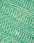 Sea Green Chevron Semi Mangalgiri Saree